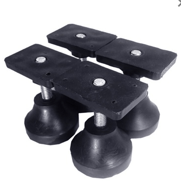 Kit com 5 pés niveladores em poliuretano com 9cm de altura - Imagem 2