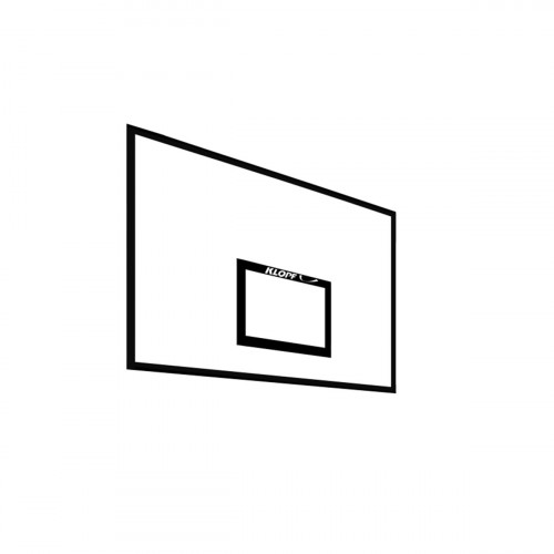 Tabela de Basquete Oficial unitária 1,80 x 1,20 Compensado naval Klopf 1021 Com aro