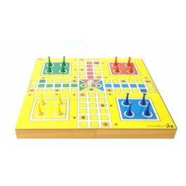 Tabuleiro Jogo De Ludo Em Madeira com estojo em madeira
