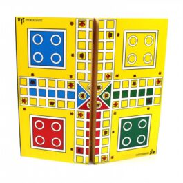 Tabuleiro Jogo De Ludo Em Madeira com estojo em madeira