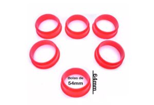 Jogo Com 6 Caçapas Plásticas Bolas 50mm (furo 70mm)