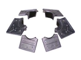 Jogo de caçapas com 6 modelo Uberaba em Alumínio