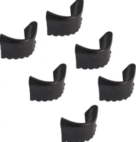 Guarnição de corino forro de raspa preto para Caçapas De Mesa De Sinuca Jogo Completo 6 Und