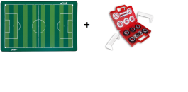 Campo Futebol De Botão 1029 Com Maleta Klopf com 2 times