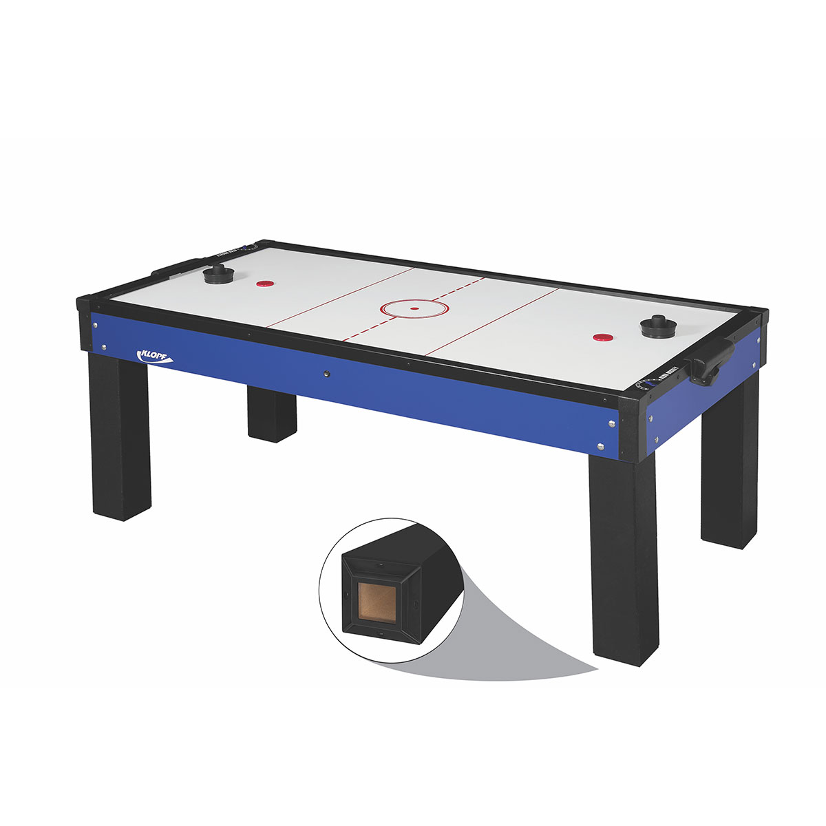 Aero Hockey - Mesa Azul 2,14x 1,09 x 0,22 C/contador + Kit Klopf 1045 - Imagem 3