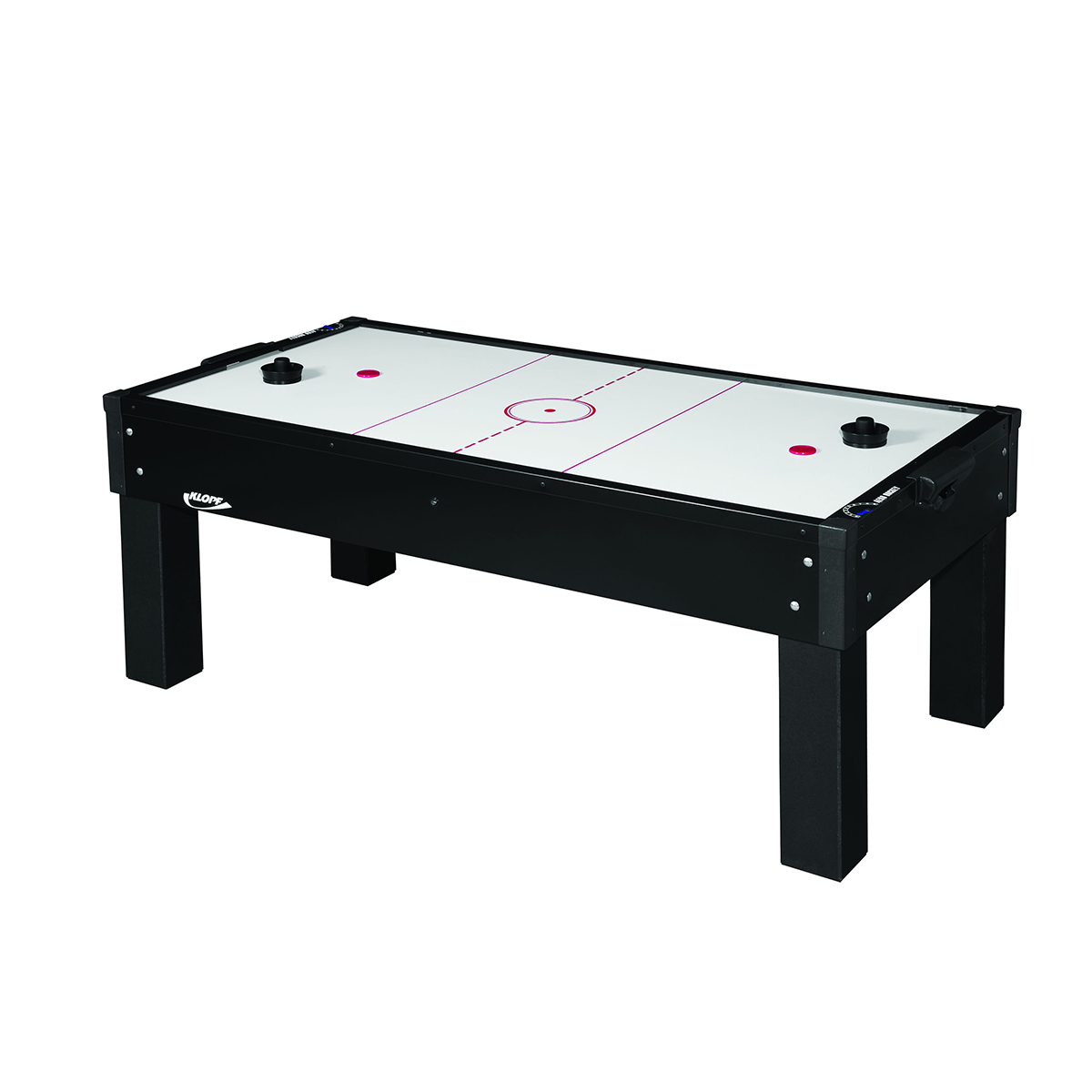 Mesa de Aero Hockey Preta 2,14m x 1,09m x 0,22m com Contador + Kit 1048 - Imagem 2