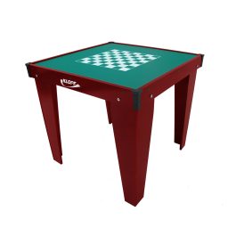 Mesa de Jogos Dominó Xadrez Dama Verniz 84x84x0,20cm – 1078