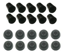 10 Virolas Ponteira 10 Culatras Ponta Pé Taco Bilhar Sinuca