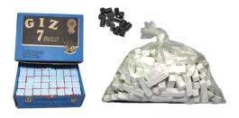 Kit 1 Kg Giz Branco + 144 Azul + 20 Ponta Taco Sinuca Bilhar
