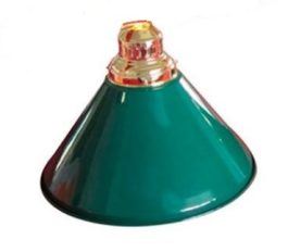 Luminaria Lustre VERDE 1 CUPULA Sinuca com corrente