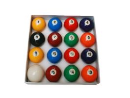 BOLA DE SINUCA NUMERADA 50 MM FAIXADA (BRANCA54)