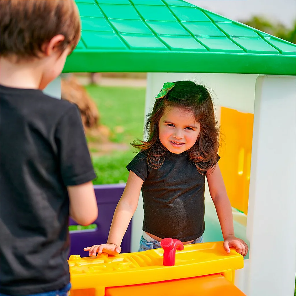 Casinha de Brinquedo e Boneca Infantil Sem Cerquinha - Imagem 7