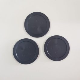3 Discos Pretos De 64mm X 4mm Air Game / Air Hockey