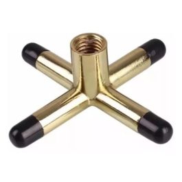 Cruzeta MONTANTE p/ Sinuca Metal Dourada IMPORTADA