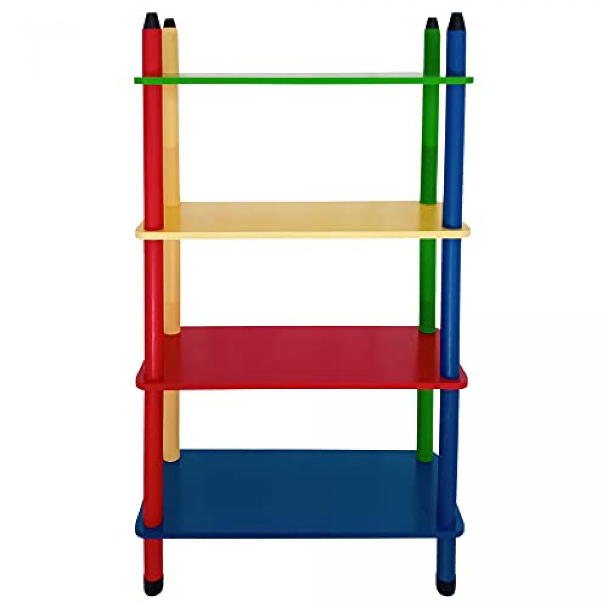 Estante Prateleira Colorida Tipo Lápis em Madeira 24 Peças - 0,63 x 0,10 x 0,31 - Imagem 3