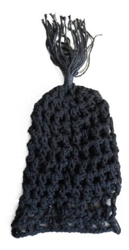 Jogo De Rede Caçapa P/ Mesa Bilhar Sinuca Macrame Preta