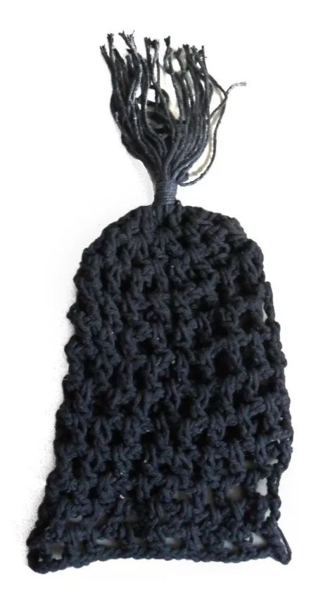 Jogo De Rede Caçapa P/ Mesa Bilhar Sinuca Macrame Preta - Imagem 2
