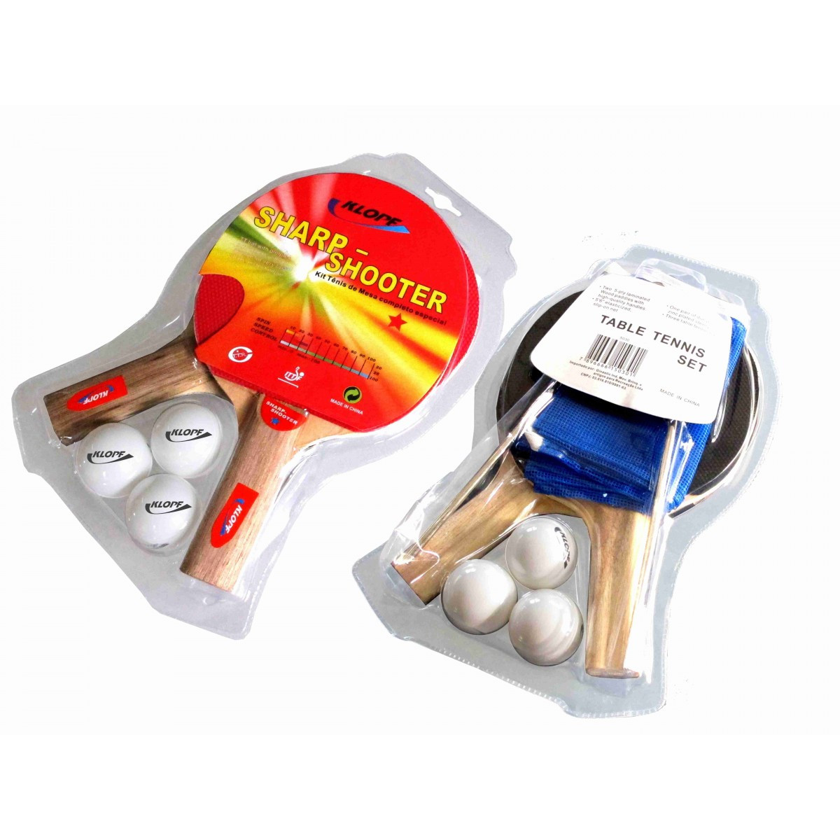 Kit de Ping Pong Completo - 5030 - Inclui Rede, Suportes, Raquetes e Bolas - Imagem 3