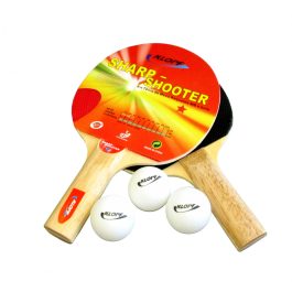 Kit Para Ping Pong Tênis Mesa – 5052 – Raquetes/Bolinhas/Rede