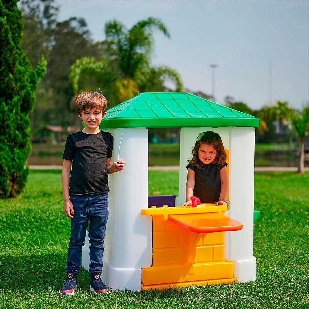 Casinha de Brinquedo e Boneca Infantil Sem Cerquinha - Imagem 8