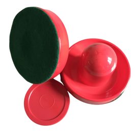 Kit Com 2 Rebatedores + 01 Disco P/ Aero Hockey vermelho