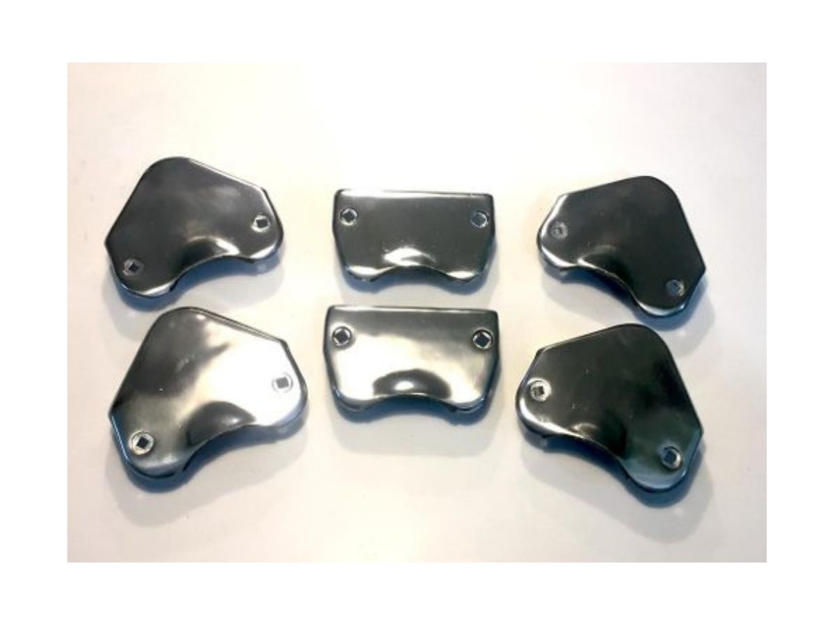 Jogo Caçapa Aluminio Polida Mesa Bilhar Sinuca Campineira - Imagem 3