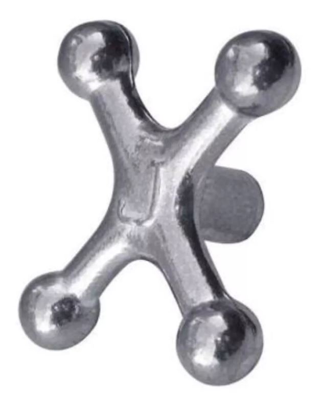 Kit Com Triangulo E Cruzeta Puxa Saco Metal Bilhar Sinuca