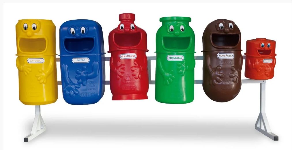 Lixeira Coleta Seletiva - Freso - Família Seletivenson