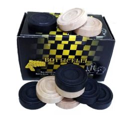 Peças De Jogo De Dama – Madeira – 24 Peças