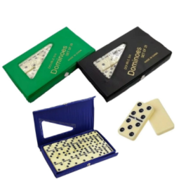 Dominó Profissional Modelo Osso – Estojo Com 28 Peças