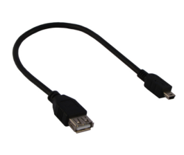 Cabo Emenda Usb-a Fêmea X 5-pinos Mini B Macho