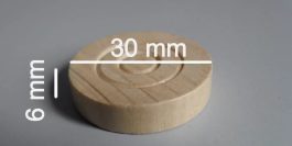 Peças De Jogo De Dama – Madeira – 24 Peças