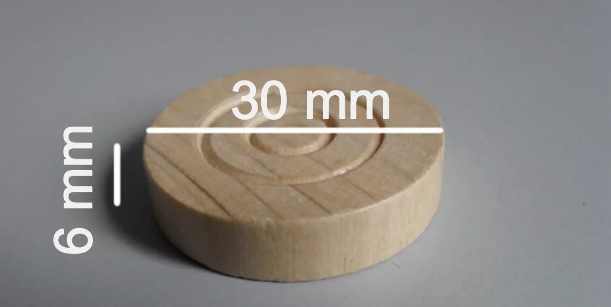 Peças De Jogo De Dama - Madeira - 24 Peças - Imagem 2