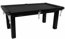 Mesa Sinuca 1,87 x 1,08 Tecido PRETO tampo MDF Procopio + acessórios (cub 0,40)