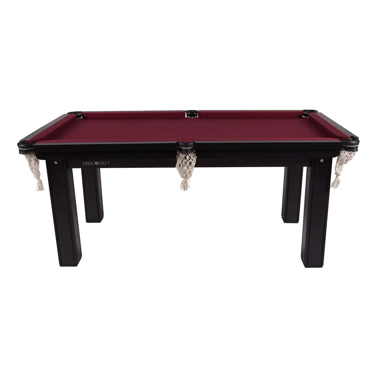 Mesa Sinuca com Acessórios Tecido Vinho Tampo MDF 1,87 x 1,08 - Imagem 3