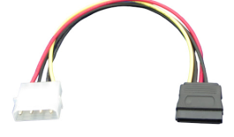 Cabo Hitto Força IDE x SATA 15 pinos 20 cm (3A/adaptador)