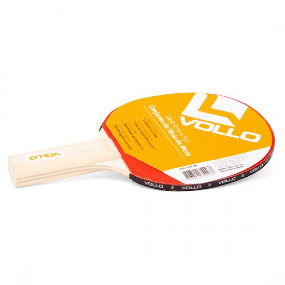 Kit Ping Pong Tênis De Mesa 2 Raquetes Rede 3 Bolinhas Vollo - Imagem 3