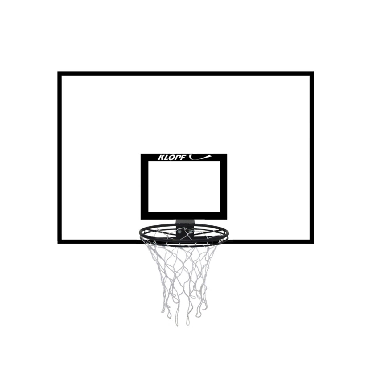 Tabela de Basquete Oficial Unitária Klopf 1021 - 1,82m x 1,22m x 0,05m em Compensado Naval - Imagem 2